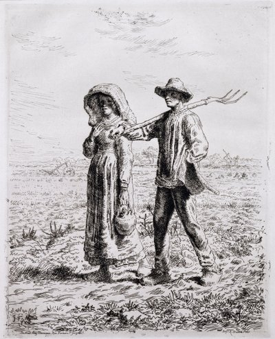 Setting off for Work by Jean Francois Millet